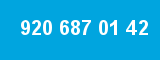 920 687 01 42 920 687 01 42